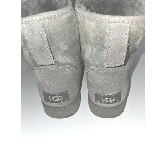 UGG Australia 1013437 Women's Cory Suede Ankle Sheepskin Boots Grey Size 8 - Picture 6 of 13